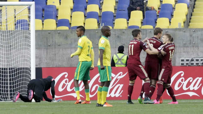 Rusia clasificó a octavos de final del Mundial Sub 17 al derrotar a Sudáfrica