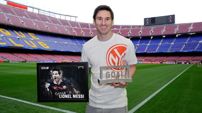 Lionel Messi ganó el premio Goal 50 por cuarta vez
