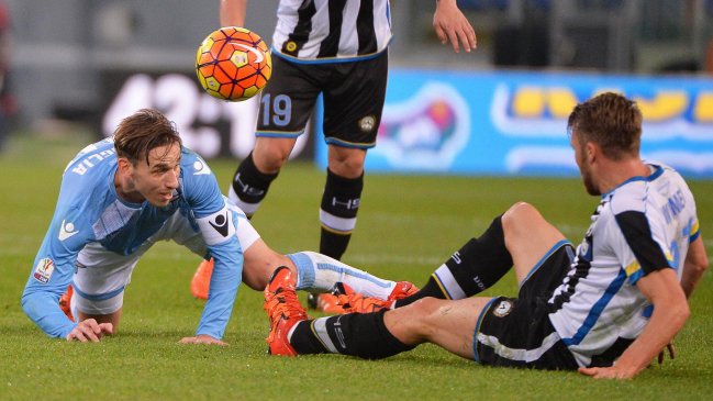 Udinese se despidió de la Copa Italia tras caer ante Lazio en octavos de final