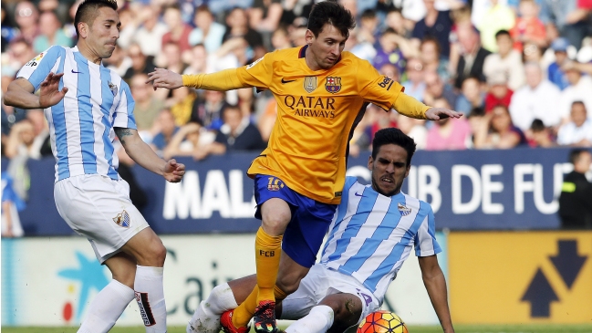 FC Barcelona venció con dificultad a Málaga por la liga española