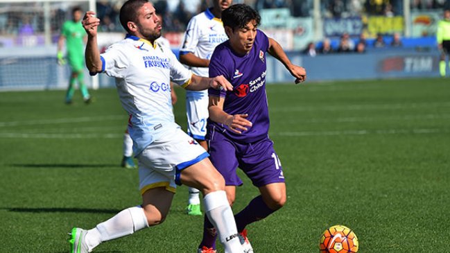 Matías Fernández fue titular en empate de Fiorentina ante Napoli