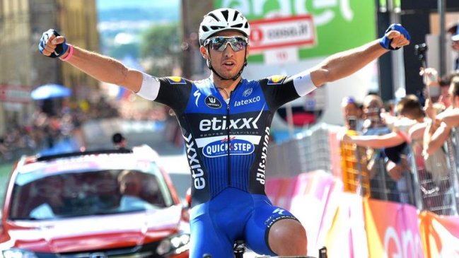 Brambilla ganó la octava etapa y tomó el liderato del Giro de Italia