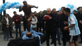 Se inauguró una estatua de Lionel Messi en Buenos Aires