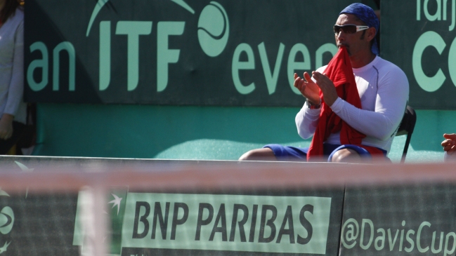 El efusivo festejo de Marcelo Ríos tras el triunfo de Chile en dobles