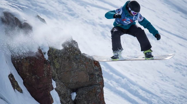 Un chileno ganó el snowboard en el Freeride de El Colorado