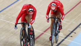 China festejó en la velocidad por equipos femenina del ciclismo de pista