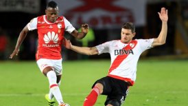 River Plate rescató un empate ante Independiente Santa Fe en la ida de la Recopa