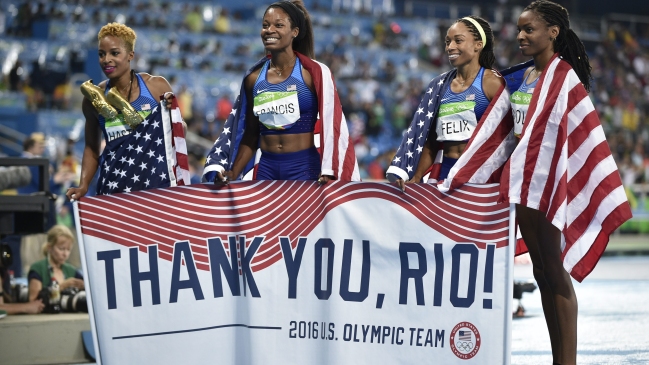 Estados Unidos se quedó con los dos relevos 4x400 en Río 2016