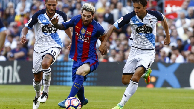 FC Barcelona derrotó a Deportivo La Coruña en el retorno de Lionel Messi