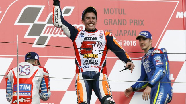Marc Márquez logró el campeonato de MotoGP tras triunfar en Japón