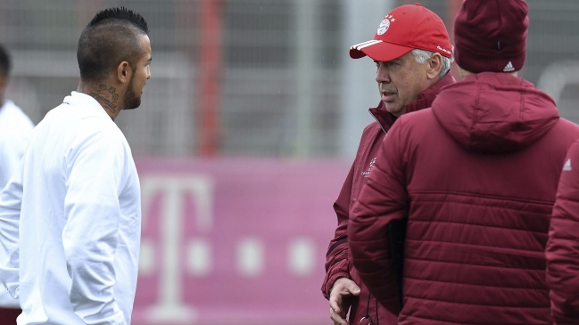 Arturo Vidal entrenó con normalidad este martes en Bayern Munich