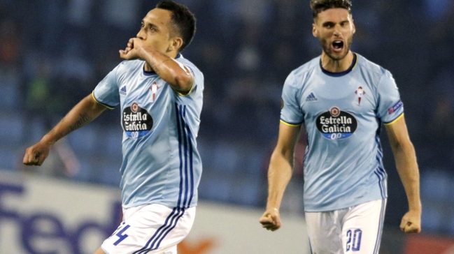 Fabián Orellana "rescató" a Celta de Vigo en la Europa League con un golazo