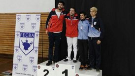 Chile logró una medalla de oro y dos de plata en torneo de esgrima en Argentina