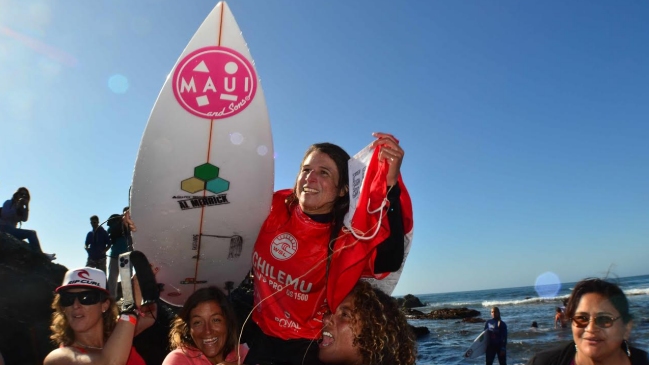La peruana Sofía Mulanovich se coronó en el Mundial de Surf en Pichilemu