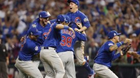 Los Cachorros de Chicago celebraron en la Serie Mundial de béisbol
