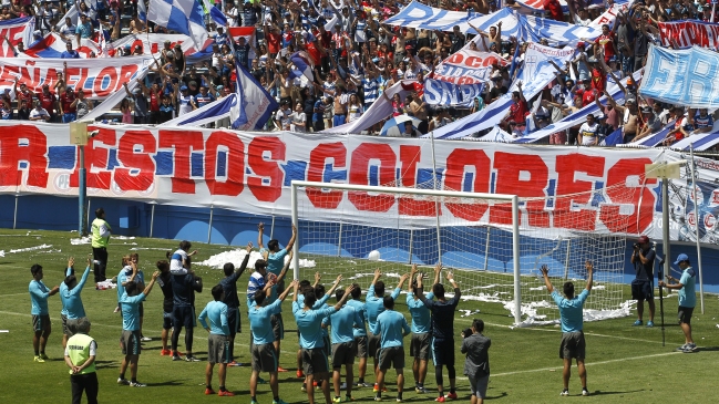 Hinchas de la UC protagonizaron concurrido "banderazo" previo al clásico con Colo Colo