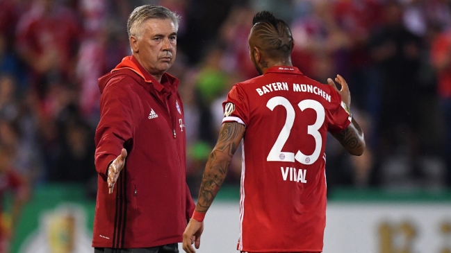 Carlo Ancelotti: Si hay riesgo para Arturo Vidal, no jugará ante Bayer Leverkusen