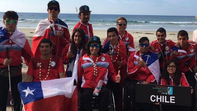 Chile obtuvo el bronce en Campeonato Mundial de Surf paralímpico en Estados Unidos