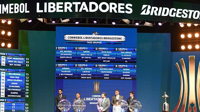 Los horarios para los equipos chilenos en la Copa Libertadores 2017