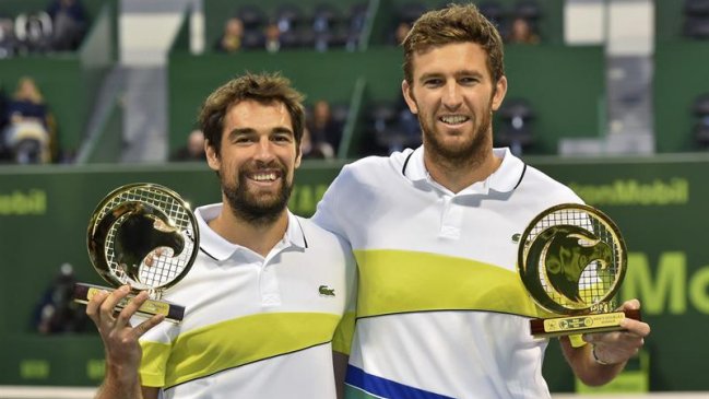 Fabrice Martin y Jeremy Chardy se adueñaron del título de dobles en Doha