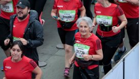 Aumentó inscripción de mayores de 70 años para el Maratón de Santiago 2017