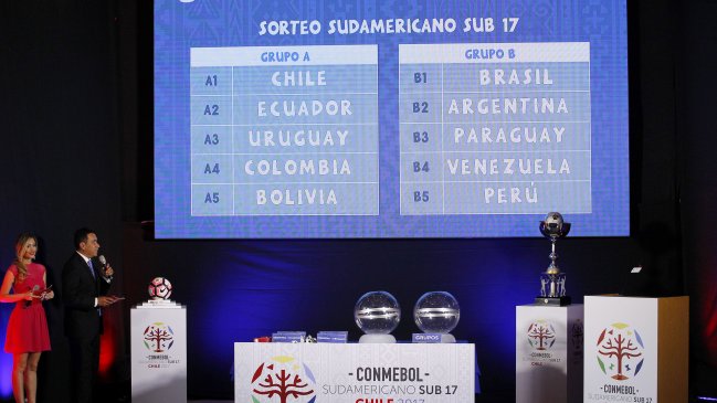 Chile enfrentará a Bolivia en el arranque del Sudamericano sub 17