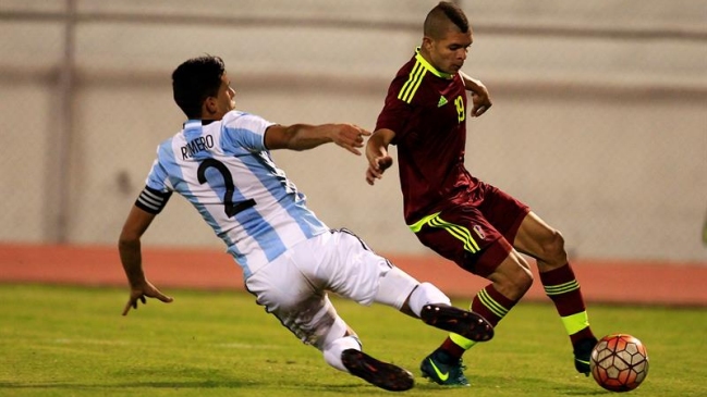 Argentina y Venezuela firmaron empate y lograron su avance en el Sudamericano sub 20