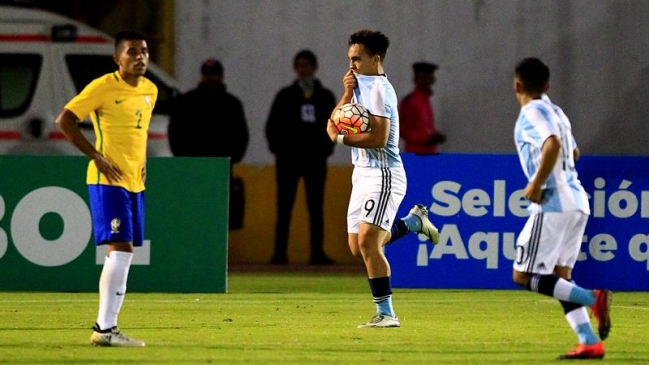 Argentina le empató en el final a Brasil y se mantiene con vida en el Sudamericano sub 20