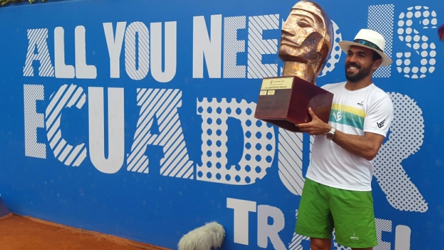 Víctor Estrella derrotó a Paolo Lorenzi y se proclamó tricampeón del ATP de Quito