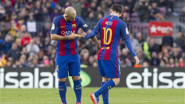 Javier Mascherano: No me imagino a Lionel Messi en un equipo que no sea Barcelona