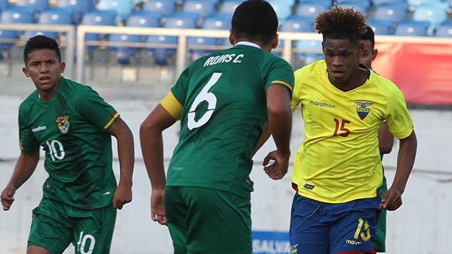 Ecuador escaló al segundo puesto del Grupo A con ajustado triunfo sobre Bolivia en el Sub 17