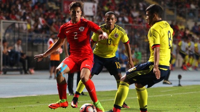 Chile busca ante Colombia su segunda victoria en el hexagonal final del Sudamericano sub 17