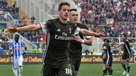 AC Milan salvó la igualdad ante Pescara con Matías Fernández en cancha