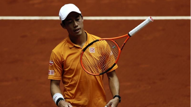 Kei Nishikori se retiró en Madrid y Novak Djokovic pasó a semifinales