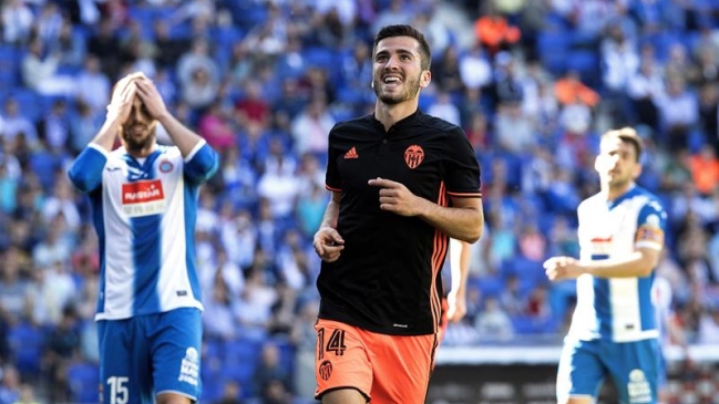 Valencia con Fabián Orellana venció a Espanyol por la liga española
