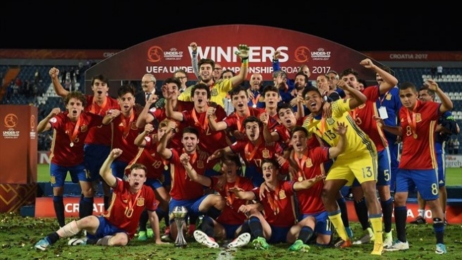 España superó a Inglaterra y se proclamó campeón del torneo Europeo sub 17