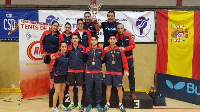 Team Chile de tenis de mesa dominó de forma absoluta el Campeonato Iberoamericano