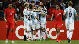 Argentina no tuvo piedad con Singapur en segundo amistoso con Jorge Sampaoli como técnico