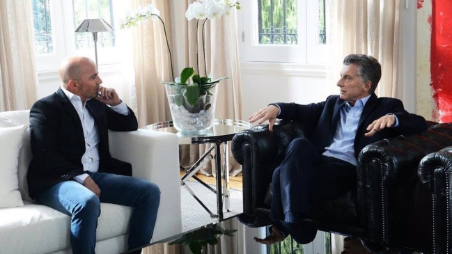 Mauricio Macri se reunió con Sampaoli en la residencia presidencial de Argentina