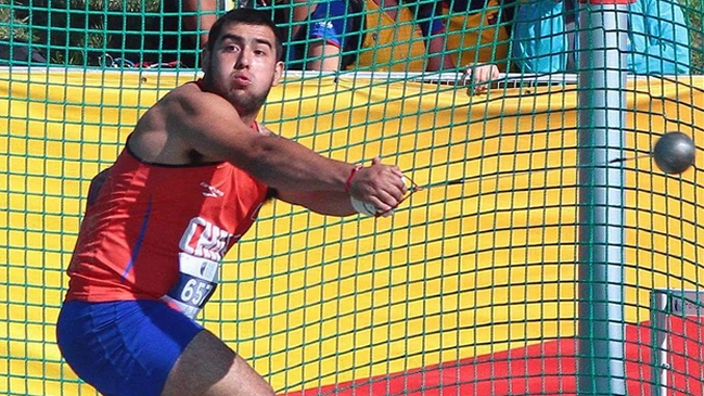 Humberto Mansilla ganó plata en el lanzamiento del martillo del Sudamericano de Atletismo