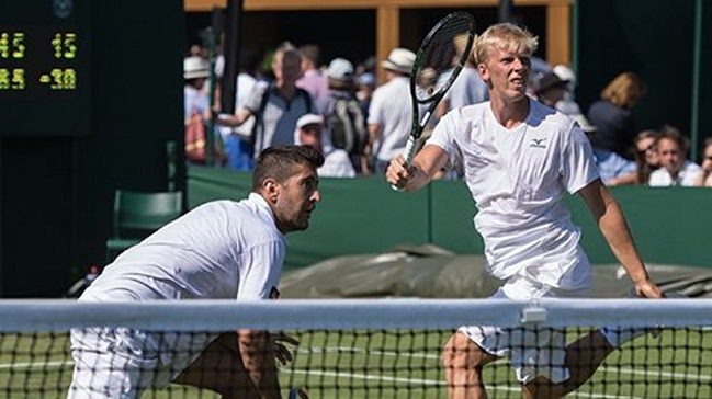 Hans Podlipnik vio terminado su sueño en dobles de Wimbledon al caer en cuartos de final
