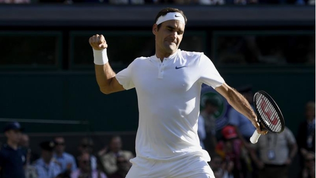 Federer se vengó de Raonic y será el único de los "cuatro grandes" en semifinales