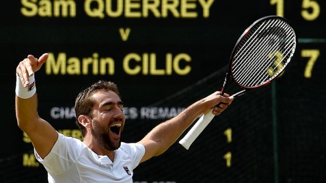 Marin Cilic se impuso a Sam Querrey y alcanzó por primera vez la final de Wimbledon