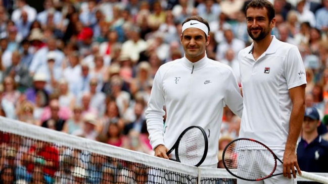 Roger Federer y Marin Cilic luchan por la corona de Wimbledon