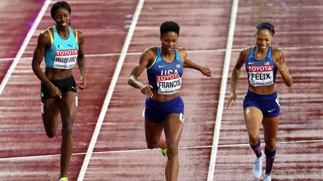 Phyllis Francis logró la mejor marca de su carrera y ganó oro en los 400 metros planos