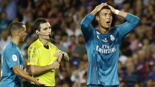 Cristiano Ronaldo fue suspendido por cinco partidos tras su expulsión ante FC Barcelona