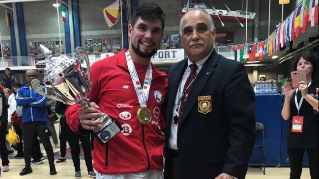 Karateca chileno Rodrigo Rojas se alzó con el oro en la JKA World Championship
