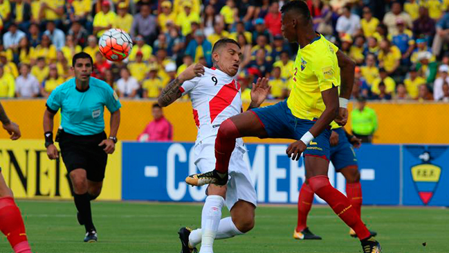 Perú superó a Ecuador e ingresó a la lucha por un cupo al Mundial de Rusia 2018