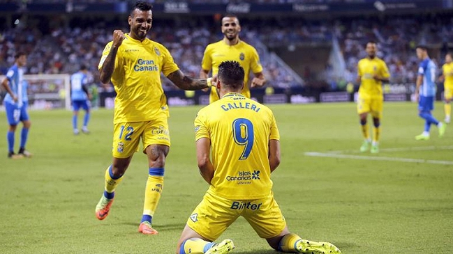 Las Palmas venció a domicilio a Málaga y logró su primer triunfo de la Liga española