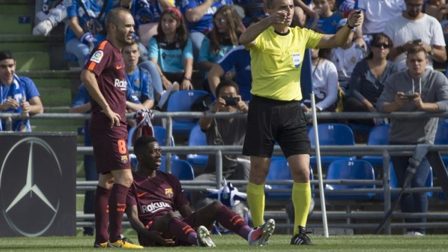 Ousmane Dembélé sufrió una lesión en su tercer partido oficial en FC Barcelona
